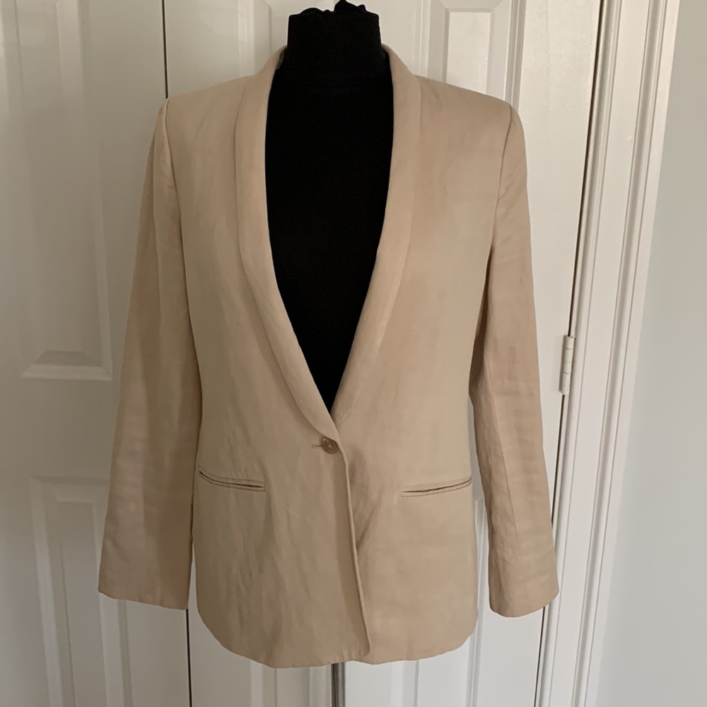 Vince Tan Linen Blazer